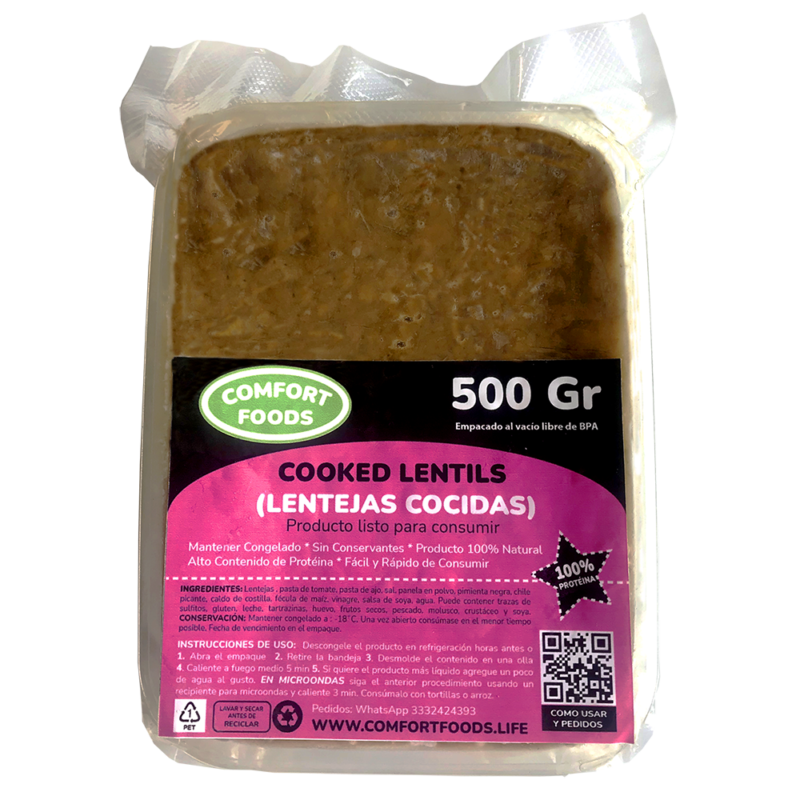 Lentejas Cocidas - Lentils