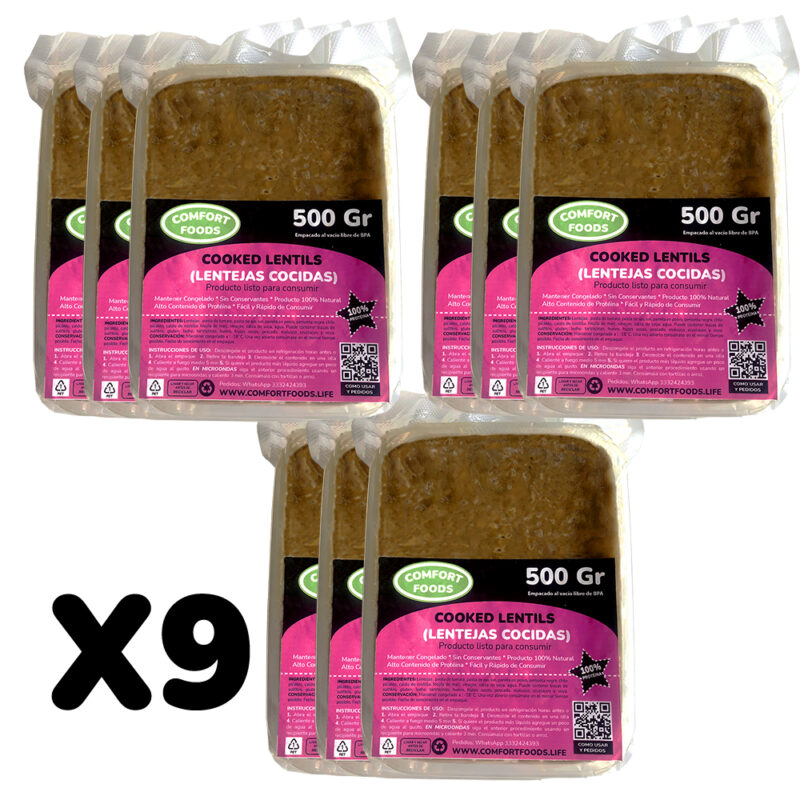 Lentejas Cocidas - Lentils X 9